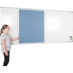 Media-Rail 1 Whiteboard mit Media-Rail Schiene