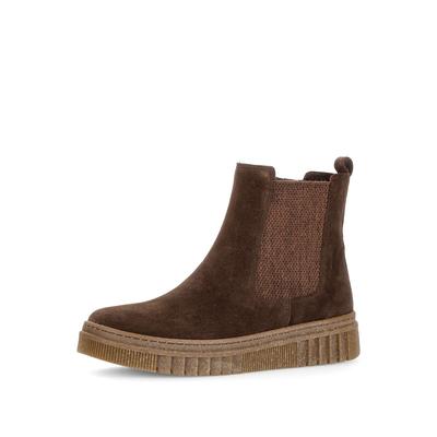 Chelseaboots GABOR "Chelsea Boot", Damen, Gr. 40, braun, Schuhe Chelseaboots