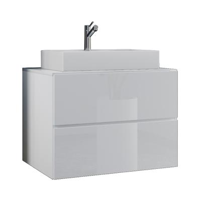 Waschtisch VCM "2-tlg. Waschplatz Waschtisch Lendas S Schublade", weiß, B:80cm T:52cm, Waschtische, Waschtisch
