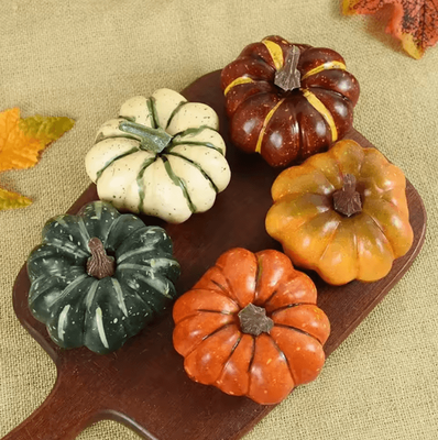 Uplift Curations Artificial Pumpkin Decor Plastic Harvest & Thanksgiving Ornament Artificial Pumpkin Decor Plastic Harvest & Thanksgiving Ornament