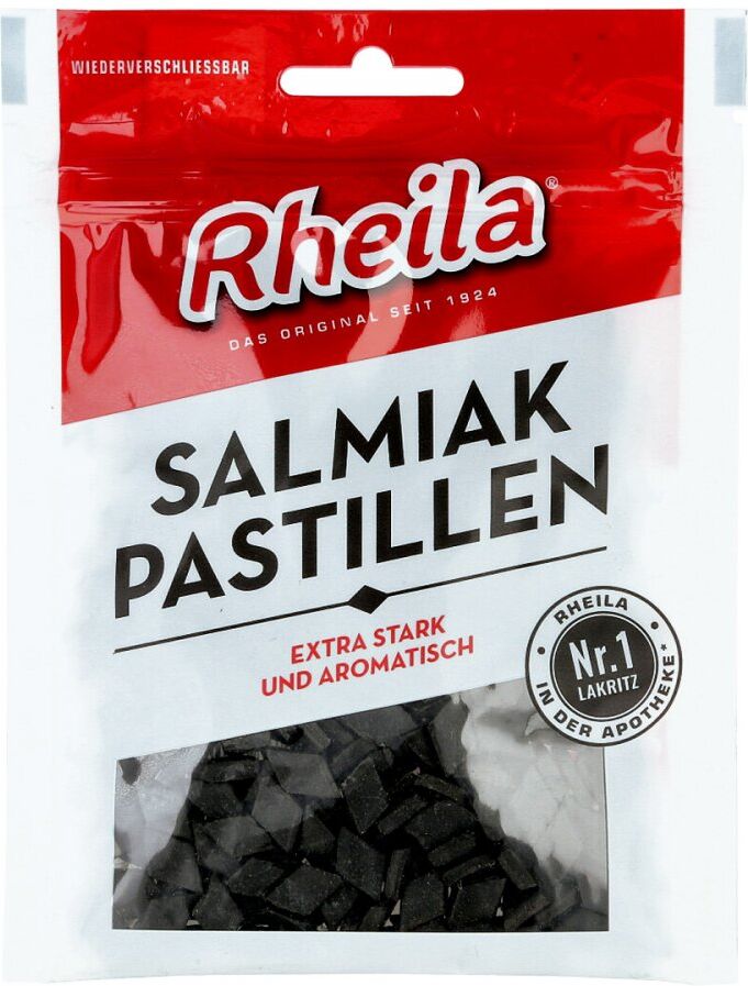 Rheila Salmiak Pastillen mit Zucker