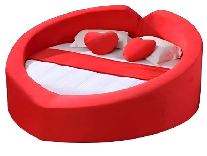 JVmoebel Bett Designer Bett in Herzform aus hochwertigem Material (Bett), Made in Europa