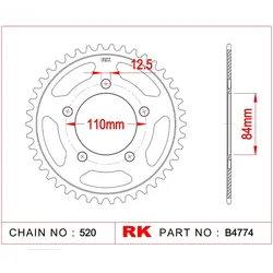 RK Kettenrad 4774 41 Zähne