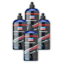 4x Pflegemittel LIQUI MOLY 1542 Auto Wasch&Wachs Lackpolitur 1 Liter Lack