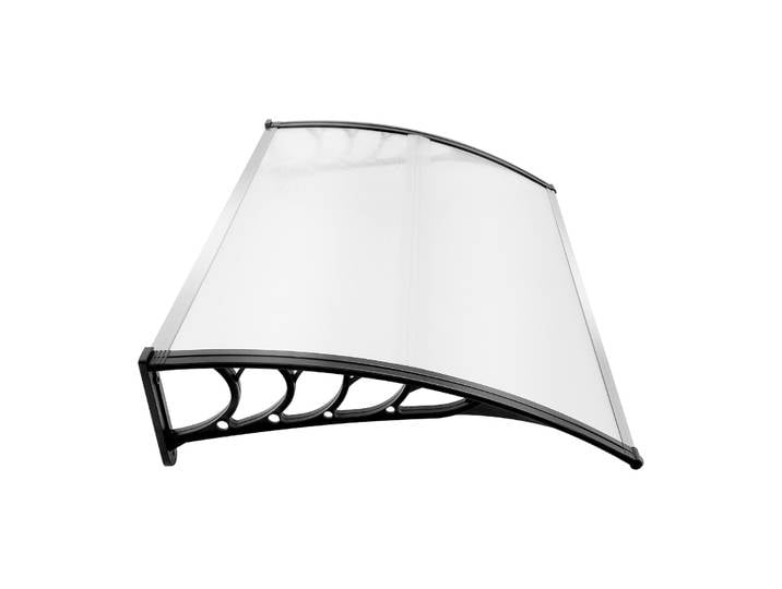 Auvent de porte d'entrée, abri, couverture de véranda, auvent en forme de pent, panneau pare-vent en PC 90x150cm pour patio, balcon et porte de garage