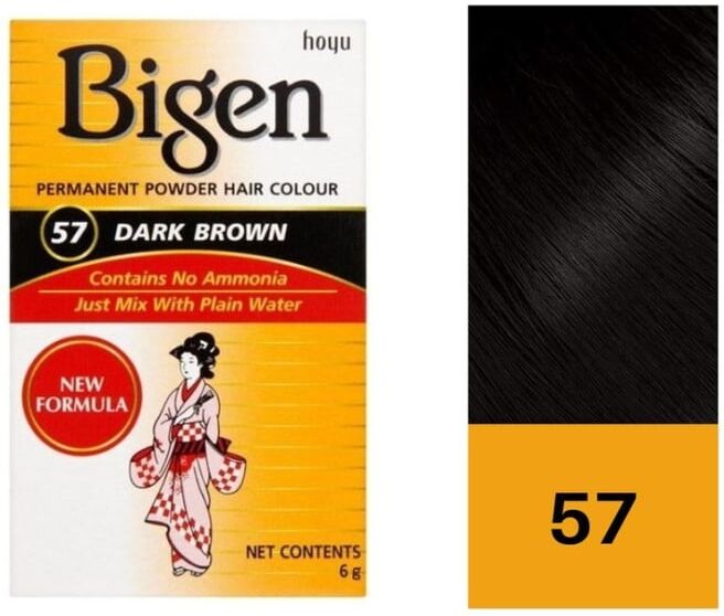 Bigen Tinta Permanente Em Pó #57 - Dark Brown