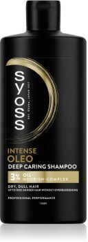 Syoss Intense Oleo champô para cabelo brilhante e macio 440 ml. Intense Oleo