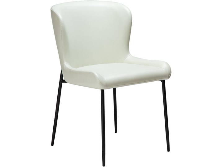 DAN-FORM Stuhl 2er-Set Glamorous hellbeige Kunstleder