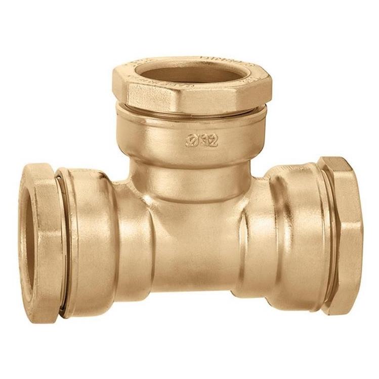 Caleffi T-Stück 864 Messing 25 mm (T-Verbindung) (864025)