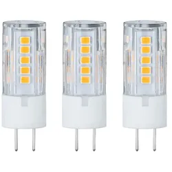 Paulmann 3er-Set LED NV-Stiftsockellampe STS, 12V, GY6.35, 3.58W 2700K 300lm, weiß / klar PAUL-28822