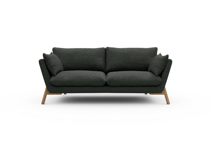 moebelfaktor Sofa Emil 2-Sitzer, schräg gestellte Armlehnen, hoher Rücken