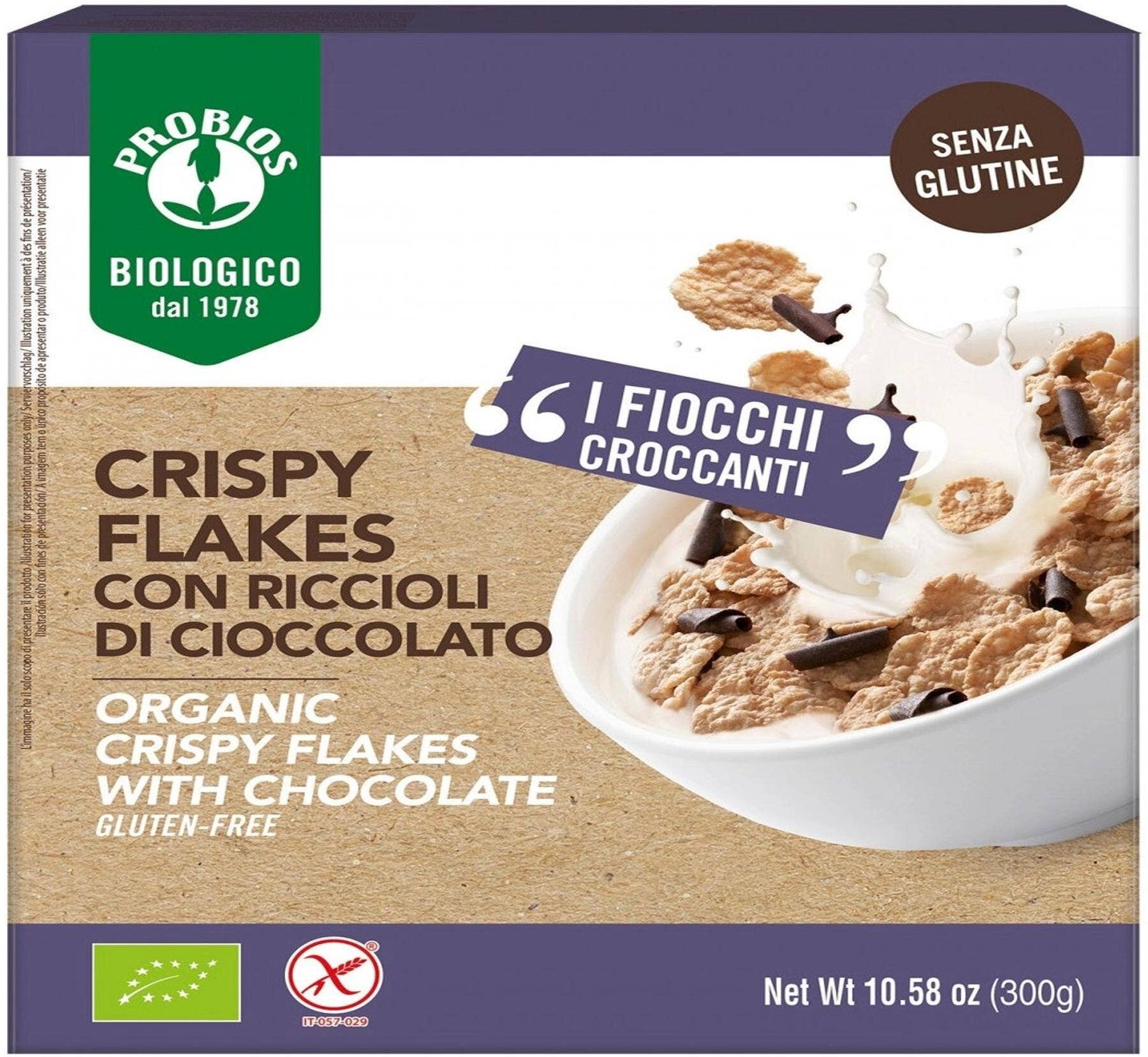 PROBIOS Easy To Go - Crispy Flakes Cioccolato 300 Grammi 