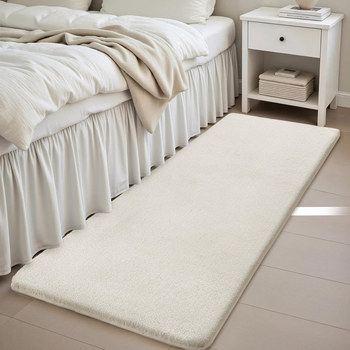 Modern Kortpolig Vloerkleed Sour Lemon voor Woonkamer, Slaapkamer of Hal, Polyester, Eenkleurig