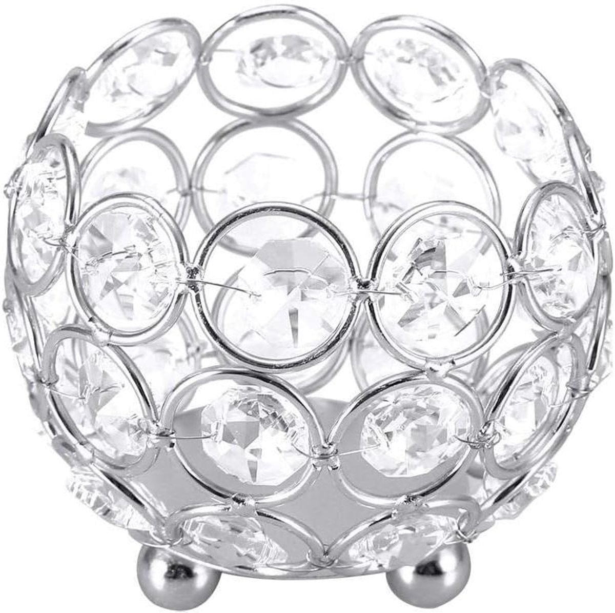 Set van 2 Crystal theelichthouders voor bruiloftsdecoratie