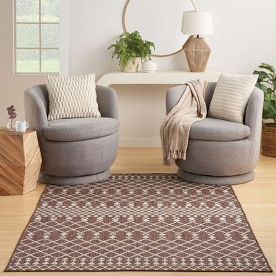 Nourison / Ds Kiri Rectangle Rug, 6' x 9', Chocolate