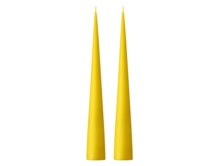 ester & erik Bougie cônique ester & erik 37 cm Lot de 2 mat Lemon drop 15