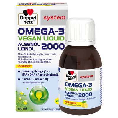 Queisser Pharma GmbH & Co. KG DOPPELHERZ Omega-3 vegan Liquid 2000 system 100 ml 19294576