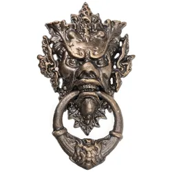 Moritz Türklopfer Teufel Devil Brone Antik Stil Gusseiesen Rustikal Türklingel Door Knocker Barock Türglocke Haustür Türdekoration Türgong