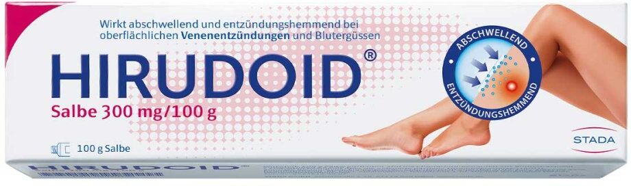 Hirudoid Salbe bei Venenentzündungen und Blutergüssen