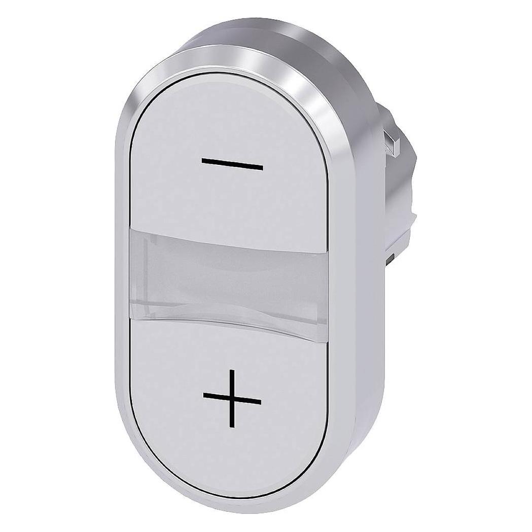 Siemens Drucktaster Front 1f ws Ř22mm oval 3SU1050-3AB66-0AL0 (3SU1050-3AB66-0AL0)