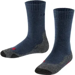 FALKE TK2 Kinder Socken, Größe 31-34 in Blau Blau