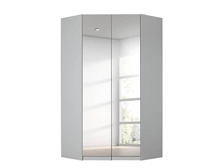 Rauch Möbel Alabama, Eckschrank, Farbe Seidengrau, Breite 117 cm