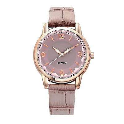 Einfache Quarz-Muttertagsgeschenk für Damen-Uhr Lederarmband luxuriöses Muttertagsgeschenk für Damen-Uhr kreative Studenten-Uhr weibliche Uhr
