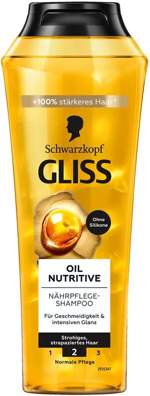 Gliss Kur - Oil Nutritive Shampoo, 250 ml