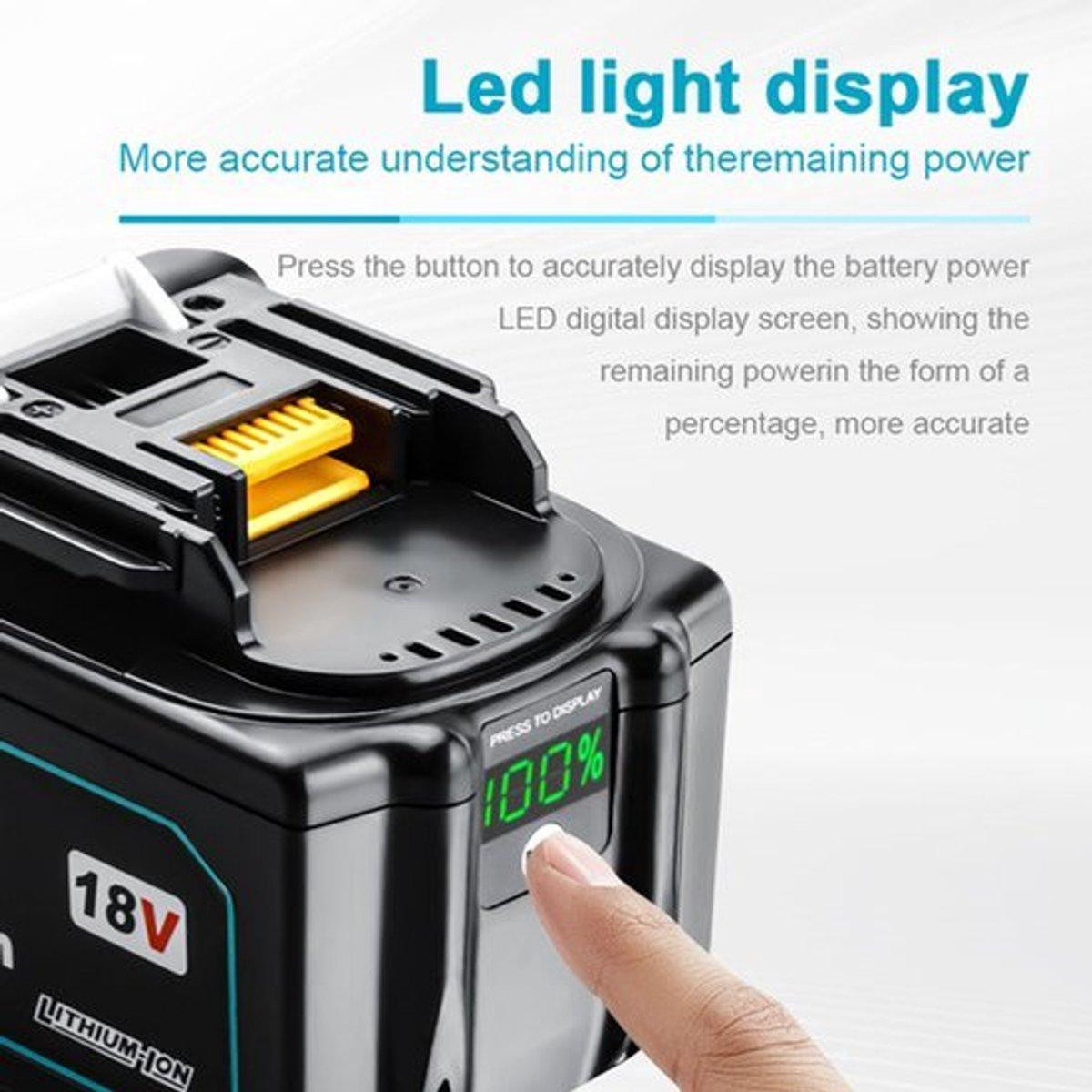 Selius Gereedschapsaccu 18 V - 9000 mAh - Li-ion voor Elektrisch Gereedschap