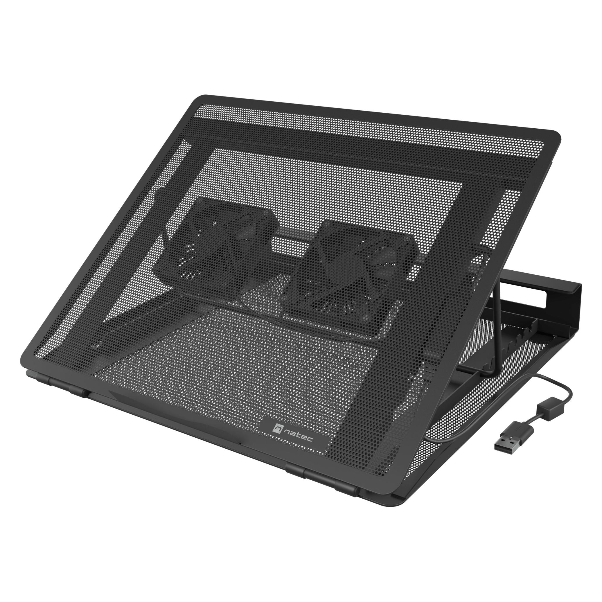 Genesis Stojan pod notebook Natec TERN 2 PLUS, 12,1-17,3", 2 ventilátory (NPL-2349)