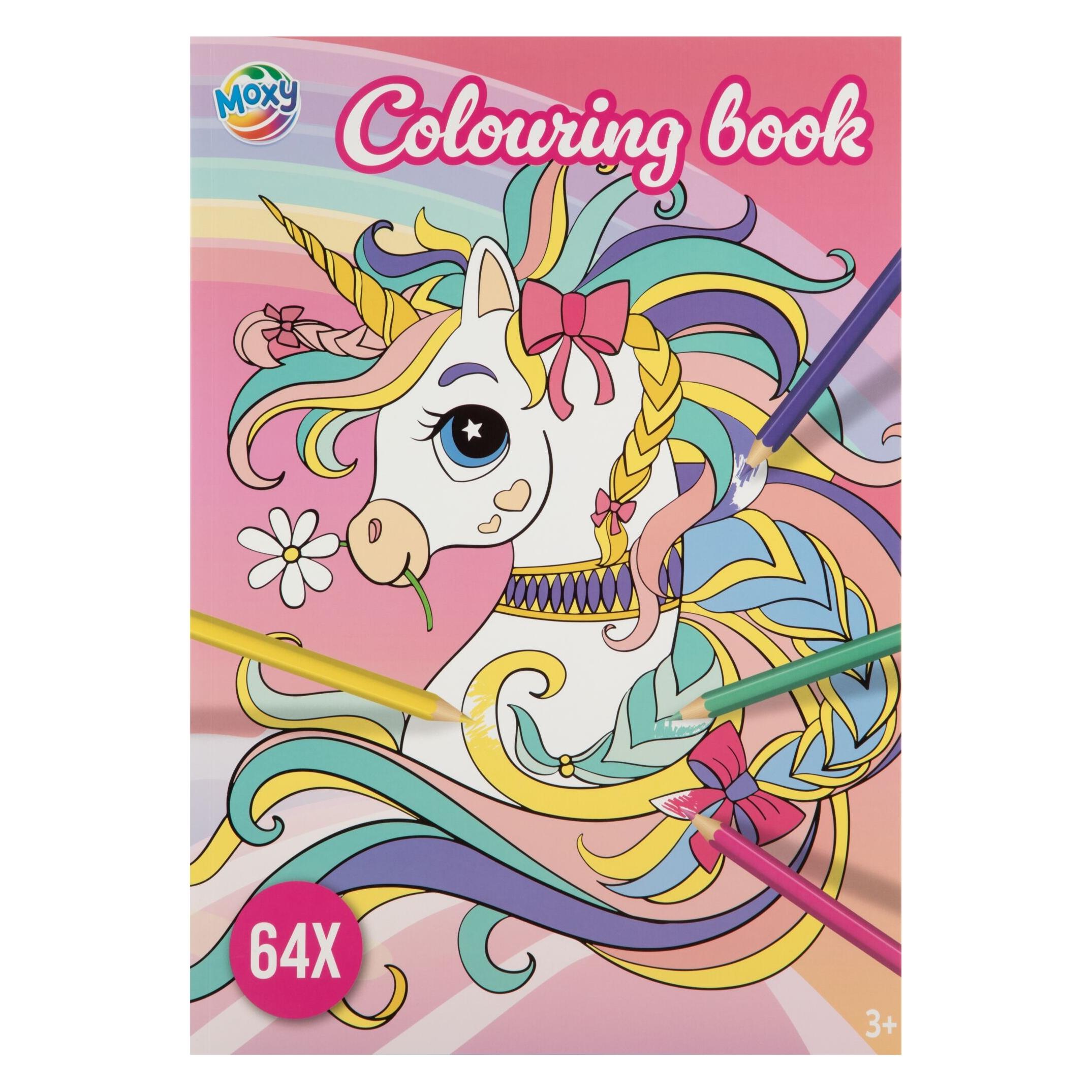 Grafix Einhorn-Malbuch A4 64 Seiten (A4, Blanko, Harter Einband) (150129)