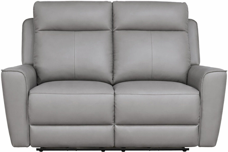 Brayden Studio Real Leather Power Recliner with USB Charging Elephant 2