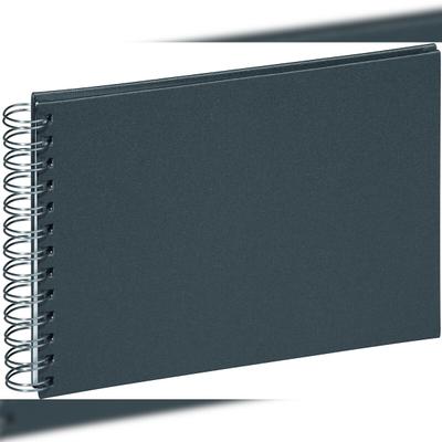 Pagna Spiralalbum 24x17cm 40 Seiten anthrazit mondial metallic