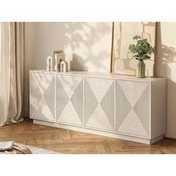 Sideboard mit 4 Türen - MDF - Beige - MEZULIA
