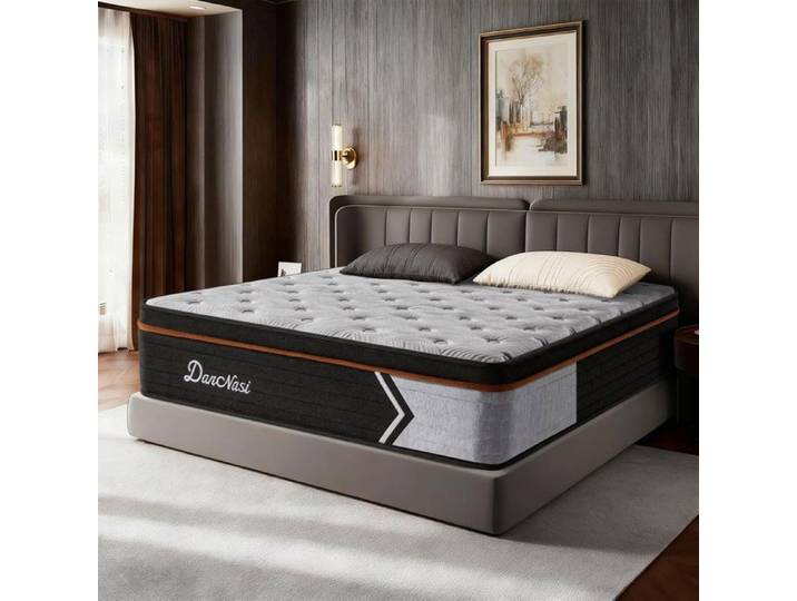Matelas Hybride 140x190 - DANNASI - 30 cm - Ressorts Ensachés Indépendants - Mémoire de Forme - Isolation des Mouvements - Ferme