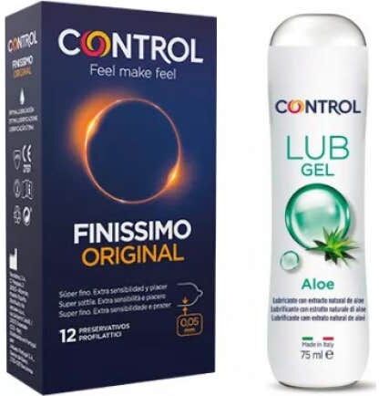 CONTROL Pack Finissimo Original Preservativos + Lubricante Aloe
