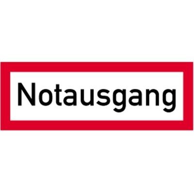 Aufkleber Notausgang, Folie, 297x105 mm