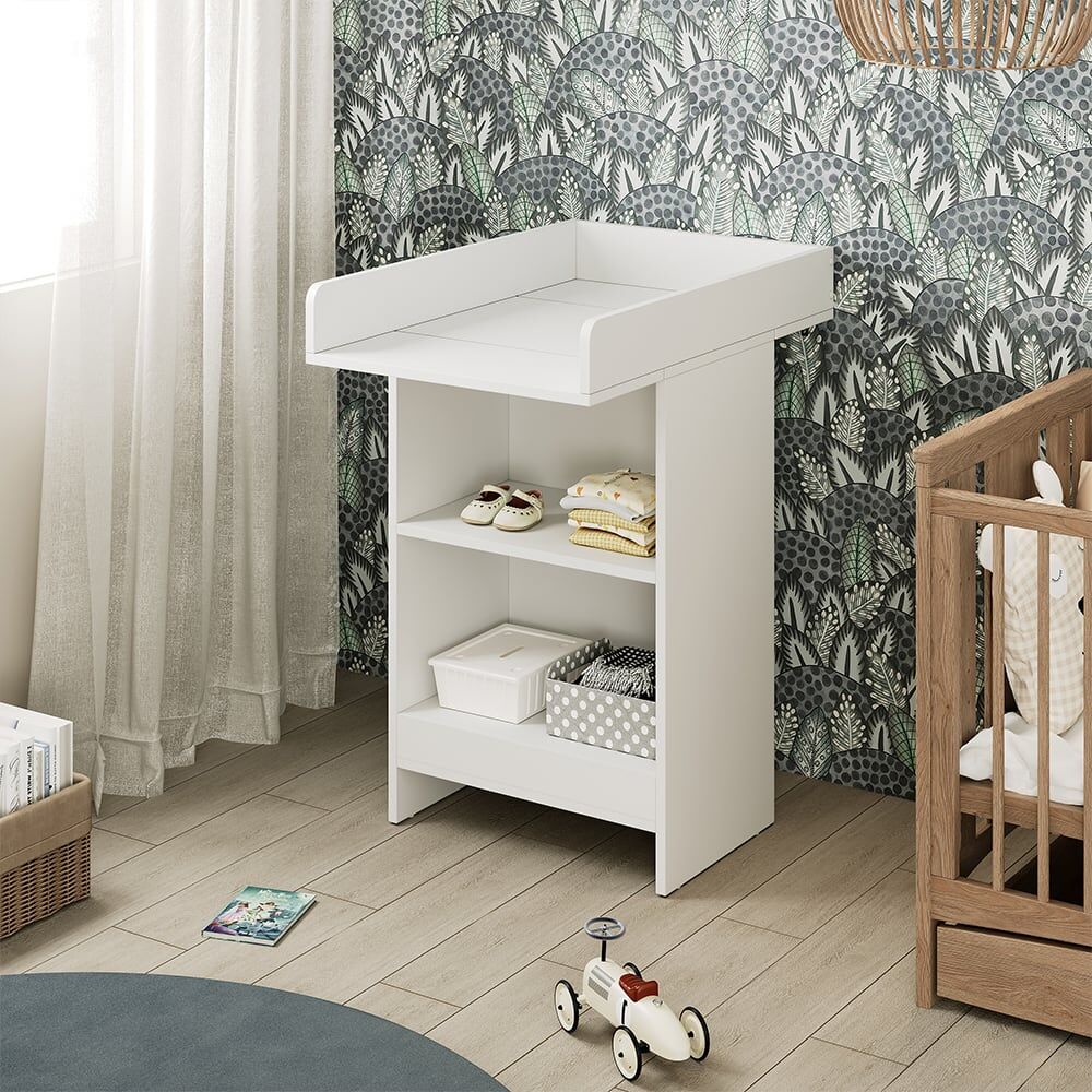 Vicco Commode à langer avec table à langer blanche 60x103,5 cm Blanc 60x104x88cm