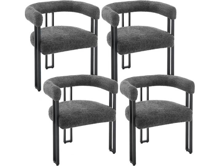 Woltu Esszimmerstuhl, Design Stuhl Küchenstuhl Sessel bequem modern, aus Chenille