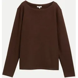 Sweatshirt Cosy Rib Braun XL