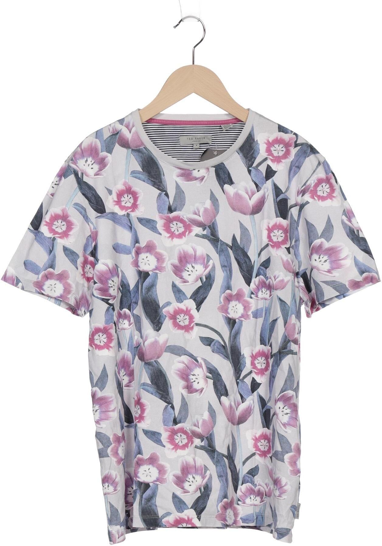 TED Baker Damen T-Shirt, Blau, Gr. EU 42 (Ted Baker 4), Baumwolle - Second Hand