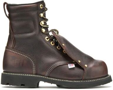 "Carolina HI 8"" Domestic External Metguard - Mens 10 Brown Boot D"