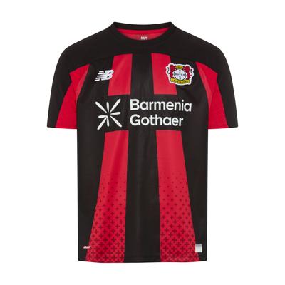Fußballtrikot NEW BALANCE "Bayer 04 26/27 Home Short Slee", Gr. XXL, rot (home), Obermaterial: 100% Polyester, Trikots Fußballtrikot, atmungsaktives Material, schnell trocknendes Polyester