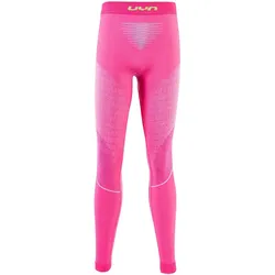 UYN Visyon lange Ski-Funktionsunterhose Kinder magenta/peacock/lime 10/11 (138-143 cm)