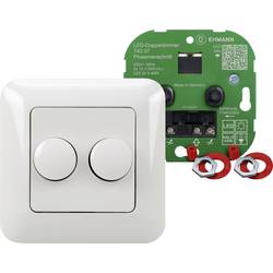 Ehmann 4260c0701 Unterputz Dimmer Geeignet für Leuchtmittel: LED-Lampe, Glühlampe, Halogenlampe Weiß