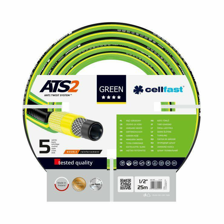 Cellfast Green ATS2 tuinslang, 5-laags, 1/2 inch, 20 meter
