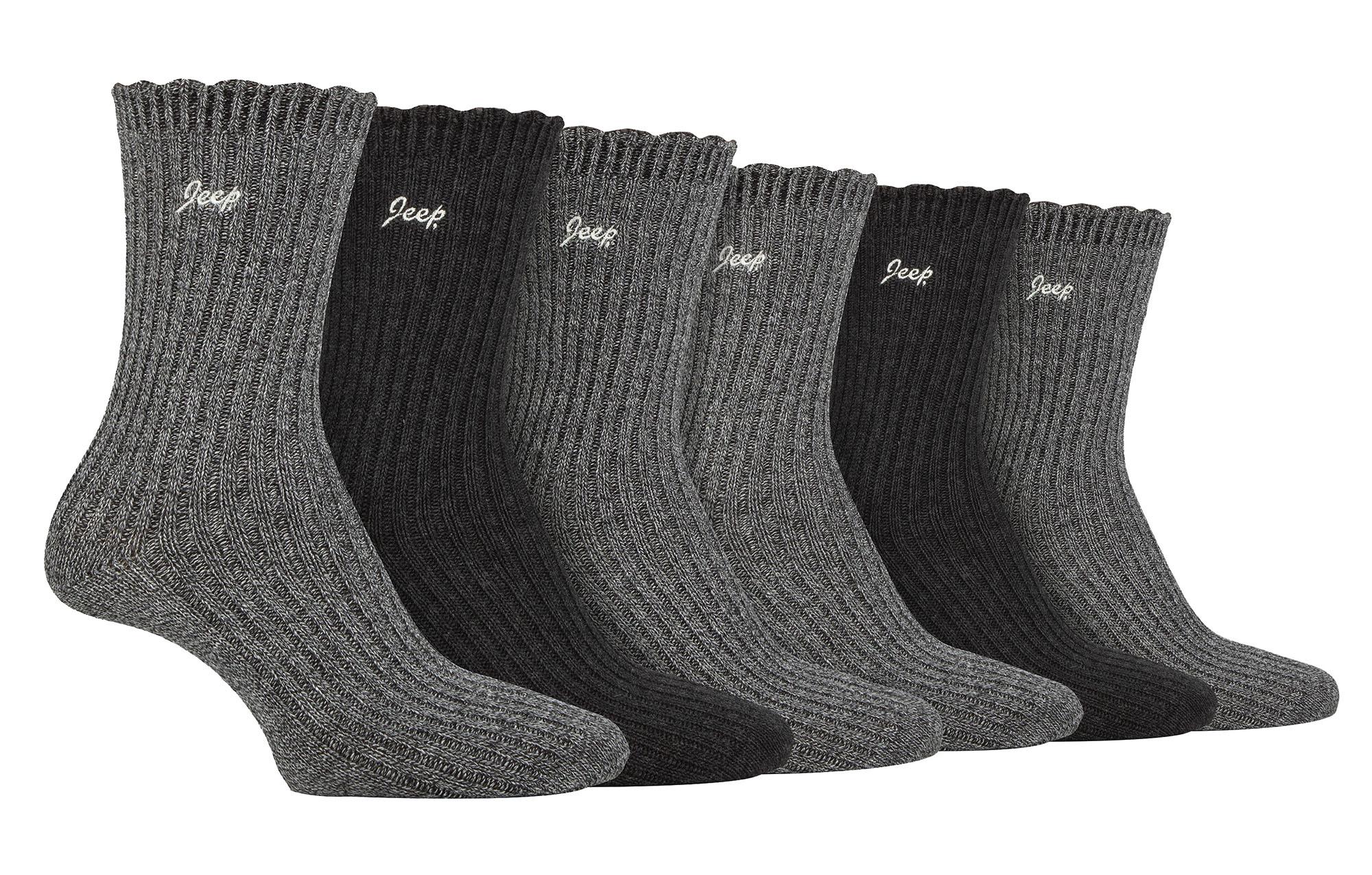 Damen 6er-Pack Bambus-Stiefelsocken | Süße Socken mit gewelltem Rand