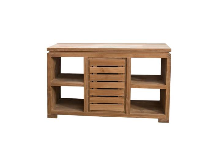 Meuble bas de salle de bain en teck l120cm