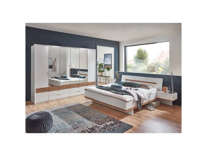 Wimex Gibraltar Schlafzimmer 3-tlg. mit Spiegel-Drehtürenschrank inkl. Passepartoutrahmen Modern, Zeitlos