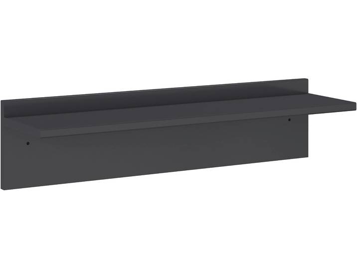 Wandregal RAUCH Wandboard Regal Hängeregal JOEL , schwarz (graumetallic), B:92cm H:22cm T:24cm, Holzwerkstoff, Regale, Wandregal, praktisches Wandregal Breite 92 cm MADE IN GERMANY